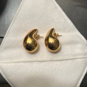 Bottega Drop Gold Earrings